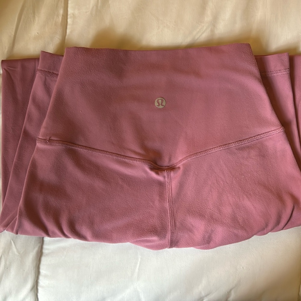 Mauve colored lululemon leggings. Size 2